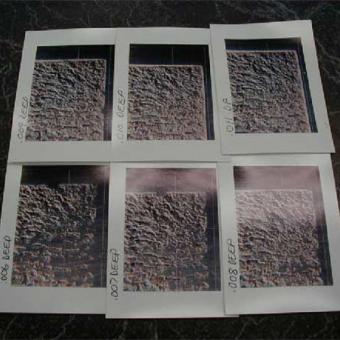 photos showing corrosion patterns