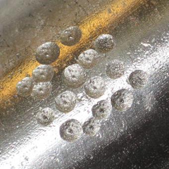 closeup of corrosion pattern